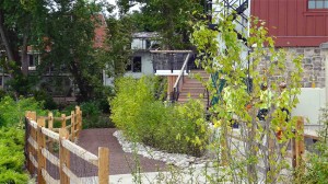 Bucks County Playhouse rear bar deck