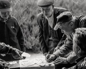 'Chinese Card Players, Kaifeng' by Donna Lovely