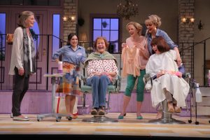 (L to R) Susan Sullivan, Lucy DeVito, Jessica Walter, Clea Alsip, Elaine Hendrix, and Patricia Richardson (Photo: Joan Marcus)