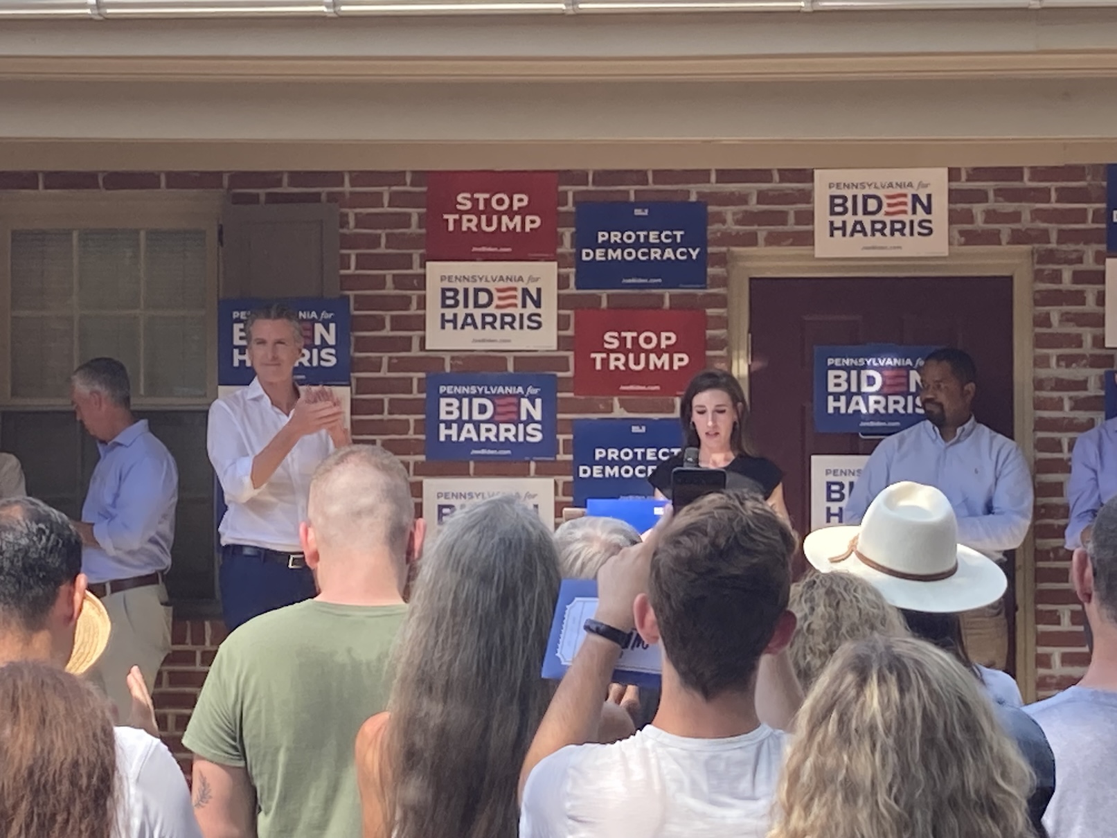 In Doylestown, Gov. Gavin Newsom Rejects Calls For Pres. Biden To Step ...